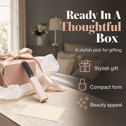 🔥HOT SALE 50% OFF🎁⚡50K+ SOLD! 👩Shape hair in 3 seconds! Create gorgeous hairstyles anytime anywhere. 💁Portable Wireless Mini Bang Styling Comb