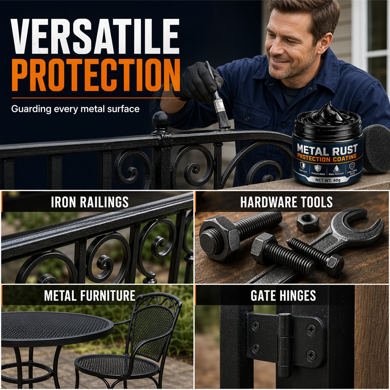 🥳 2026 HOT SALE – 50K+ SOLD! 🔧 60% OFF Metal Rust Repair Paste – Restores rusty gates, railings & tools with a protective coating. 🛡️✨