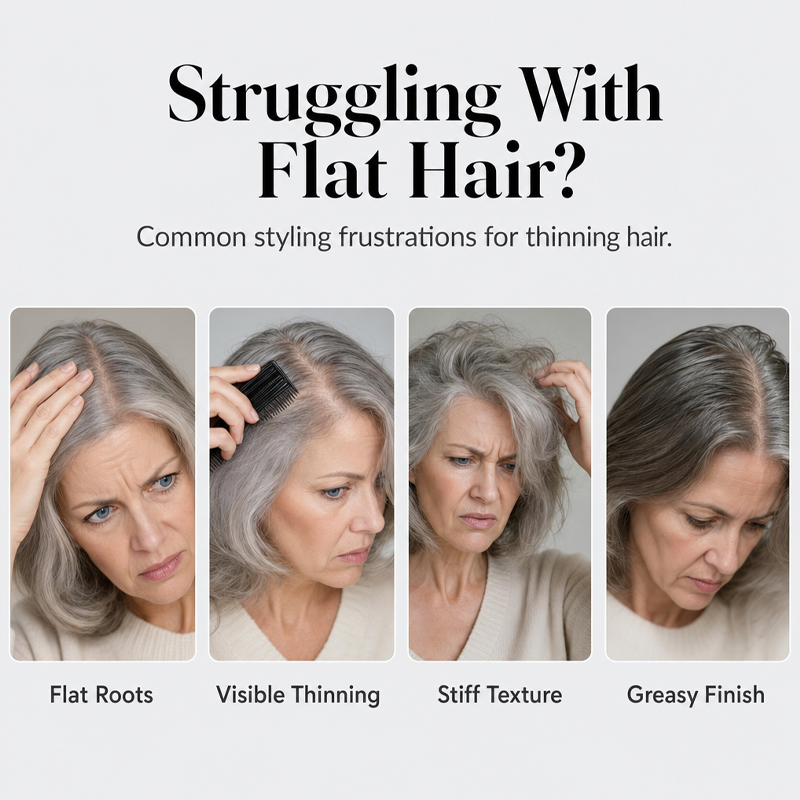⏰Lightweight Volumizing & Setting Spray – Natural Lift & Flexible All-Day Hold