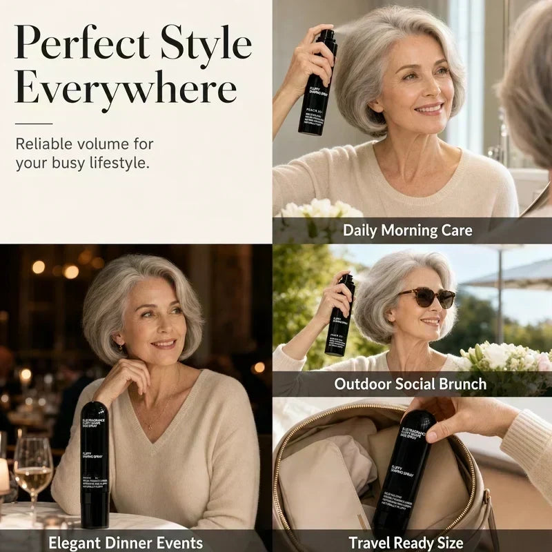 ⏰Lightweight Volumizing & Setting Spray – Natural Lift & Flexible All-Day Hold