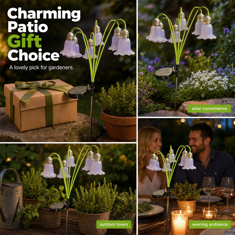 📢📢50% OFF !! ⏰Solar Flower Lights Outdoor Garden Decorations