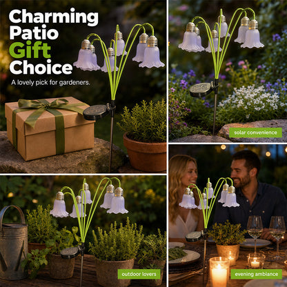 📢📢50% OFF !! ⏰Solar Flower Lights Outdoor Garden Decorations