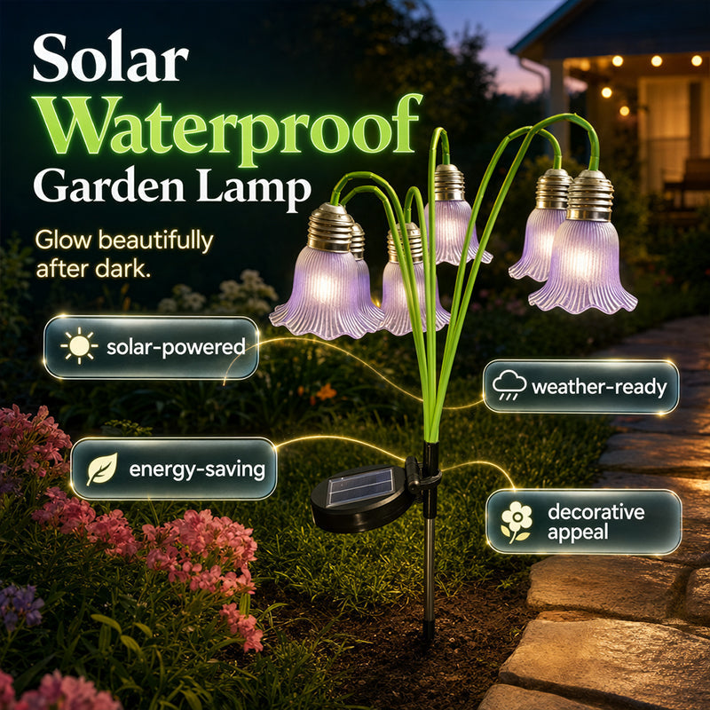 📢49% OFF !! ⏰Solar Flower Lights Outdoor Garden Decorations