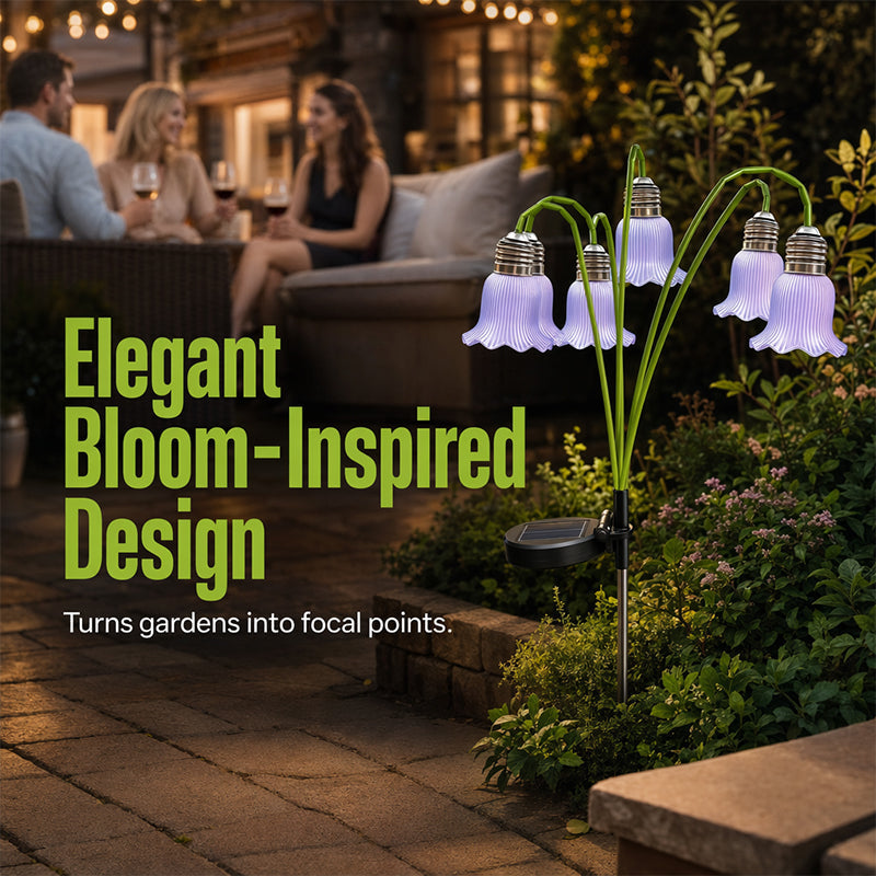 📢49% OFF !! ⏰Solar Flower Lights Outdoor Garden Decorations