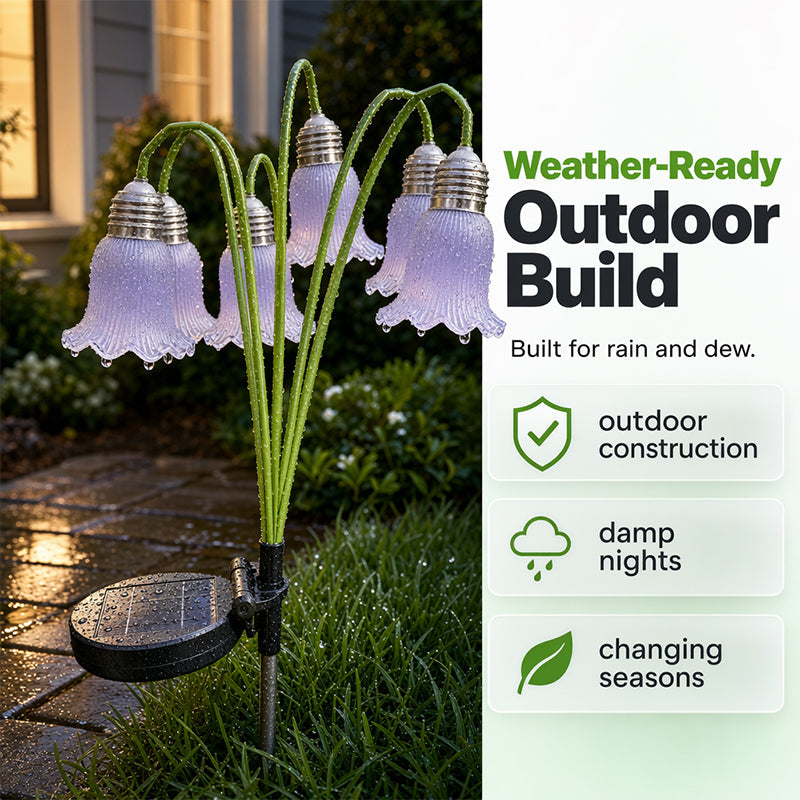 📢📢50% OFF !! ⏰Solar Flower Lights Outdoor Garden Decorations