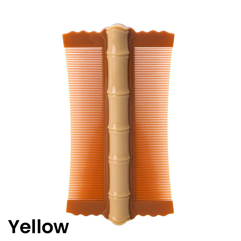 🎋 50% OFF 🌿 Bamboo Double-Sided Fine Tooth Comb – Removes Dandruff & Helps Remove Lice | Ergonomic Grip