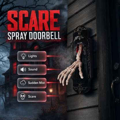 Spooky Skull Door Bell Hanging Decoration