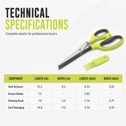 📢📢57% OFF !! ⏰Multi-Layer Stainless Steel Kitchen Scissors