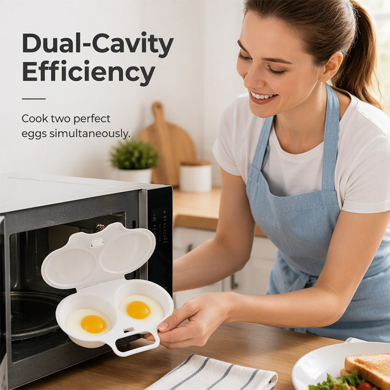 🎁2026 New Arrivals 50% OFF💥Microwave Egg Poacher with Lid & Handle