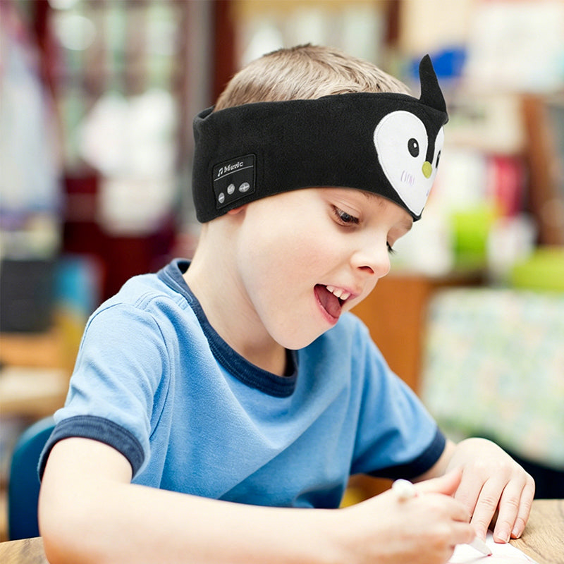 Kids headband headphones fit view