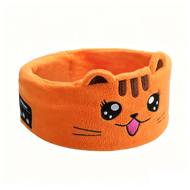 Orange Cat Kids Bluetooth Headband