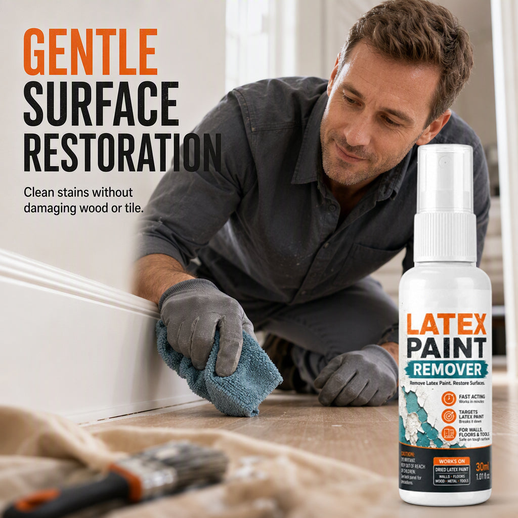 Dried latex paint cleanup