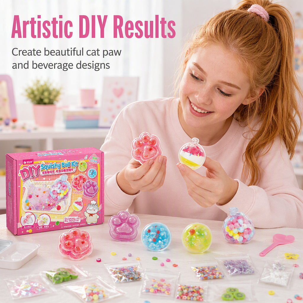 🥳2026 HOT SALE🥳💞50K+ SOLD! 🐱🧊 50% OFF! DIY Fried Ice Squishy Toy Kit – Cat claw design, crystal clear squishy fun. Creative sensory play & stress relief for kids – from £16.99! Buy more, save more! 🎨✨