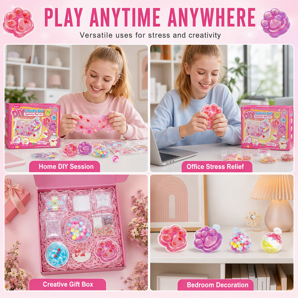 🥳2026 HOT SALE🥳💞50K+ SOLD! 🐱🧊 50% OFF! DIY Fried Ice Squishy Toy Kit – Cat claw design, crystal clear squishy fun. Creative sensory play & stress relief for kids – from £16.99! Buy more, save more! 🎨✨