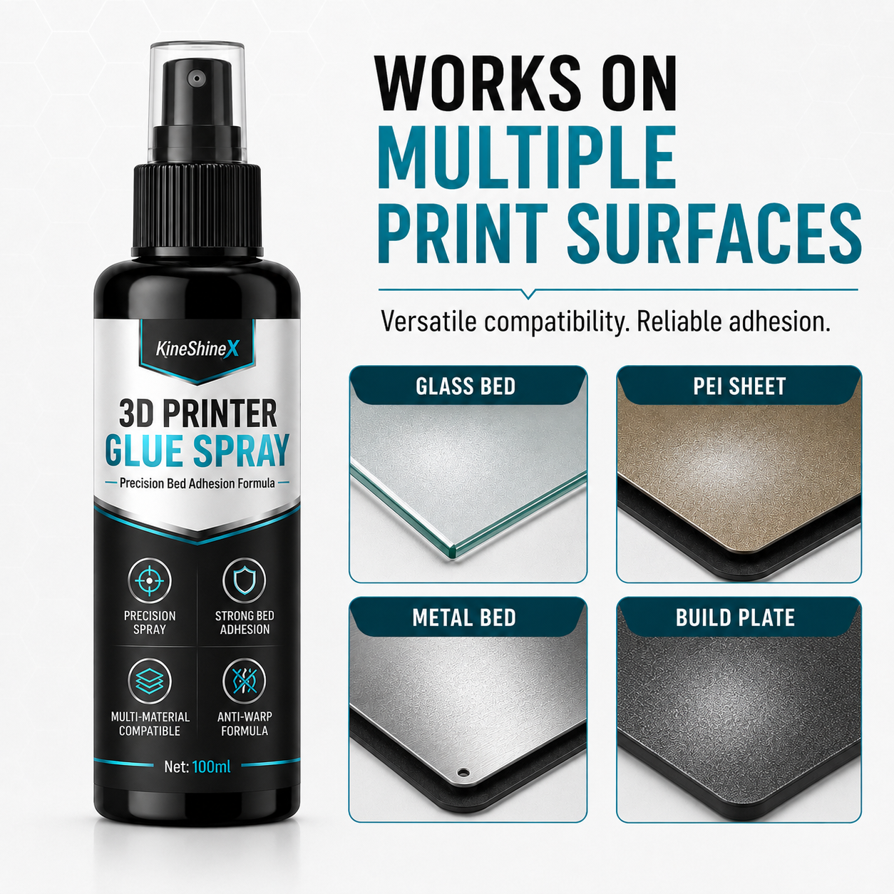 Anti warping 3D printing first layer