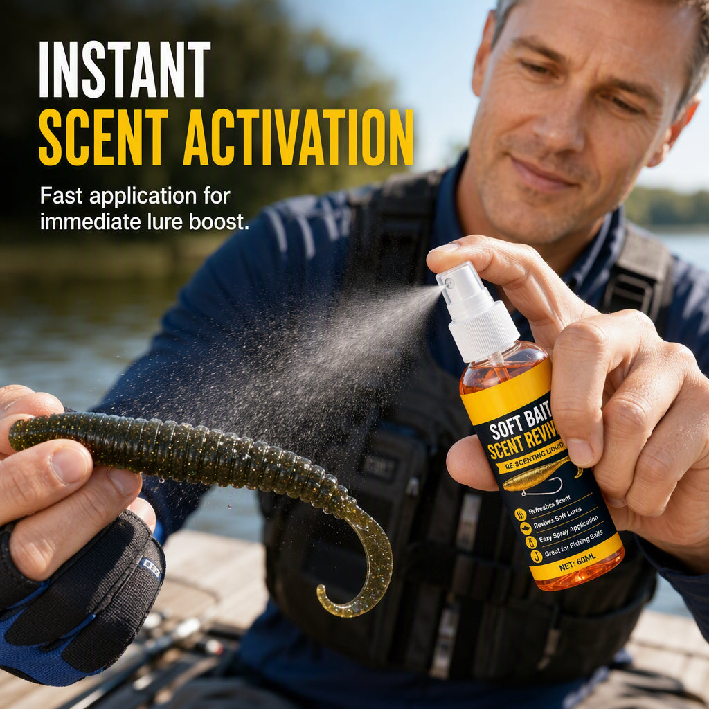 Fishing lure scent reviver
