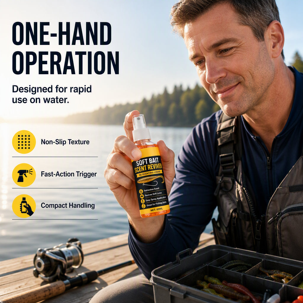Portable fishing attractant spray