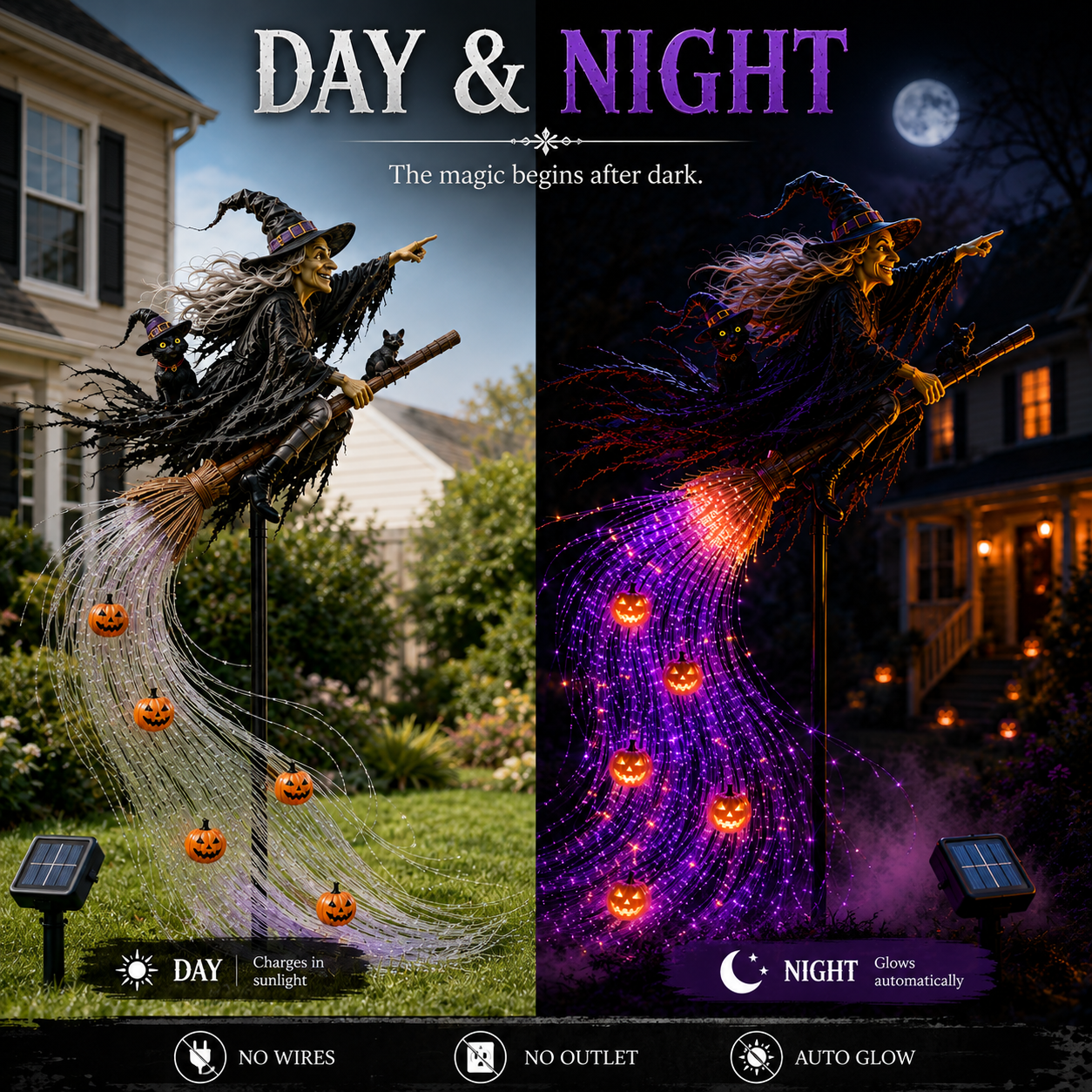 Witch Magic Trail Halloween decoration